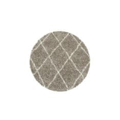 Ayyildiz Kusový koberec Alvor Shaggy 3401 beige kruh 200x200 (průměr) kruh cm