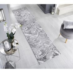 Flair Rugs Kusový koberec Eris Marbled Silver 200x290 cm