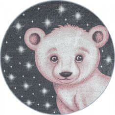 Ayyildiz Dětský kusový koberec Bambi 810 pink kruh 160x160 (průměr) kruh cm