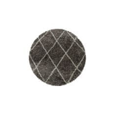 Ayyildiz Kusový koberec Alvor Shaggy 3401 taupe kruh 200x200 (průměr) kruh cm