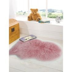 Flair Rugs Kusový koberec Faux Fur Sheepskin Pink 80x150 cm