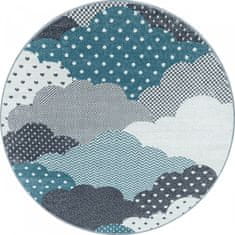 Ayyildiz Dětský kusový koberec Bambi 820 blue kruh 120x120 (průměr) kruh cm