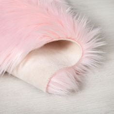 Flair Rugs Kusový koberec Faux Fur Sheepskin Pink 80x150 cm