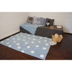 Lorena Canals Pro zvířata: Pratelný koberec Polka Dots Blue-White 120x160 cm