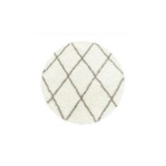 Ayyildiz Kusový koberec Alvor Shaggy 3401 cream kruh 160x160 (průměr) kruh cm