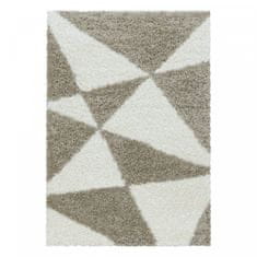 Ayyildiz Kusový koberec Tango Shaggy 3101 beige 80x250 cm