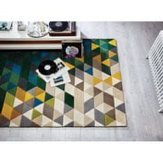 Flair Rugs Ručně všívaný kusový koberec Illusion Prism Green/Multi 80x150 cm
