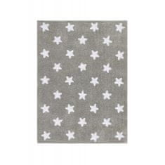 Lorena Canals Ručně tkaný kusový koberec Stars Grey-White 120x160 cm