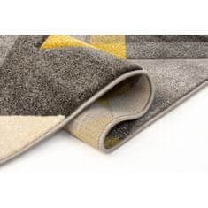 Flair Rugs Kusový koberec Hand Carved Nimbus Grey/Ochre 160x230 cm