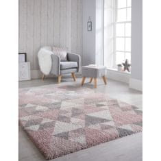Flair Rugs Kusový koberec Dakari Nuru Pink/Cream/Grey 160x230 cm