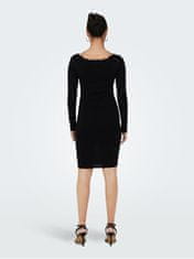 Jacqueline de Yong Dámské šaty JDYBODILLA Bodycon Fit 15275161 Black W DTM LUREX (Velikost XL)
