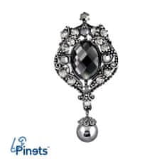 Pinets® Brož barokní stříbrné vintage