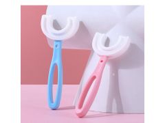 Alum online Zubní kartáček pro děti 6-12let ve tvaru U - modrý
