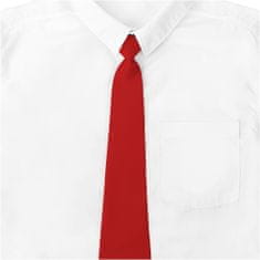 NANDY Dětská kravata, 30 cm, pro děti ve věku 2-10 let - Červené