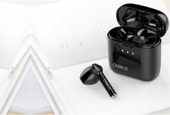 slúchadlá do uší carneo S8 BT Bluetooth rýchle párovanie nabíjací box odolné potu skvelá výdrž špičkový zvuk krásny dizajn