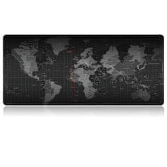 WOWO Podložka pod myš s designem mapy světa, rozměry 40x90cm