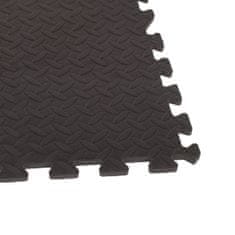 Eva Pěnový koberec 60 x 60 cm 4ks černá