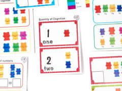 WOWO Edukační Montessori Set Počítací Medvídci, 44 Kusů pro Děti