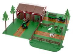 INTEREST Velká herní farma s traktory a zvířaty + příslušenství 102 prvků..