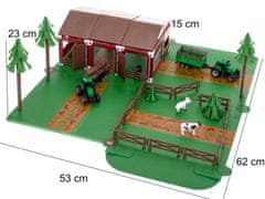 WOWO Kompletní Sada Farma s Ohrádkou, Zvířaty a Traktorem od JASPERLAND