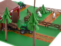 INTEREST Velká herní farma s traktory a zvířaty + příslušenství 102 prvků..