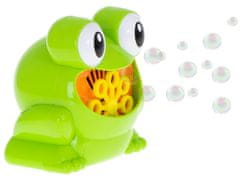 WOWO Stroj na Mýdlové Bubliny v Designu Žáby s Tekutinou Inklusivní