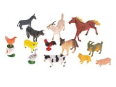 Ikonka Figurky hospodářských zvířat 14ks + příslušenství