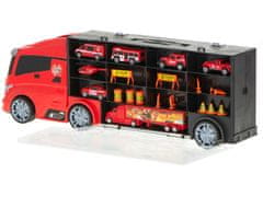 Ikonka Transportér TIR v kufru + 7 aut hasičů