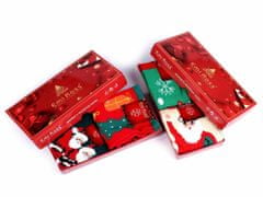 Kraftika 2pár (vel. 39-42) mix náhodný vánoční ponožky v dárkovém