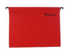 Victoria Závěsné zakládací desky, A4, 25 ks, červené