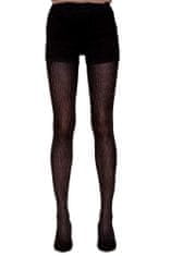 Gabriella Punčochové kalhoty Rica černé se vzorem černá XL