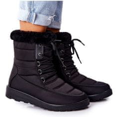Vinceza Vysoké boty s fleecem Black velikost 36
