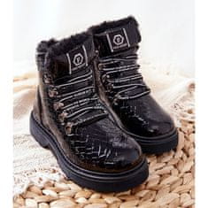Dětské boty s fleecovou podšívkou Black velikost 36