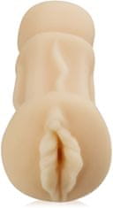 XSARA Tvarovaná štěrbinka sladká umělá vagína se šavnatě rozevřeným klitorisem - 57586299