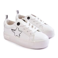 Big Star Dětská šněrovací sportovní obuv KK374222 White velikost 33