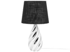 Beliani Stolní lampa černá/stříbrná 65 cm VISELA