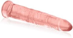 XSARA Štíhlé análně vaginální dildo - gelové elastické tágo - 77879764