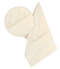 Bellatex Froté ručník kolekce Linie s výšivkou Babička