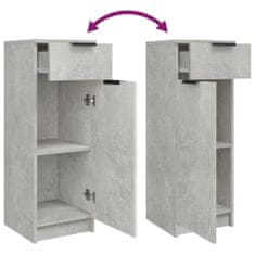 shumee 3dílná sada koupelnových skříněk betonově šedá kompozitní dřevo