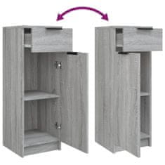 shumee 3dílná sada koupelnových skříněk šedá sonoma kompozitní dřevo