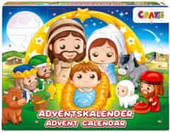 Craze Adventní kalendář - vánoční betlém s Ježíškem