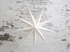 Chic Antique Vintage papírová hvězda vánoční bílá 90 cm