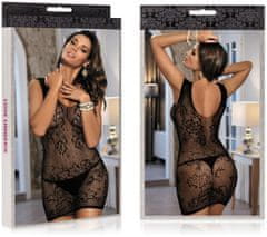 XSARA Krajkové mini šaty erotické sexy prádlo – 72401977
