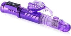 XSARA Gelový vibrátor s rotačně-posuvným stimulátorem klínu – 75401652