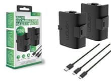 VS2882 Xbox Series S/X & One Black Twin Battery Pack + 3 meter cable (X1/XSX)