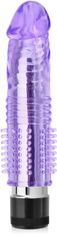 XSARA Klasický vibrátor s gelovým návlekem 2 v 1 – 73430743