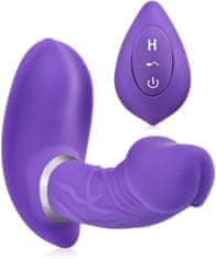 XSARA Vibrátor samonosný masažér vagíny a klitorisu s dálkovým ovládáním - 79879360