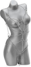 Vyzývající erotické prádlo z řetízků - ozdoba ženského těla - 78172850
