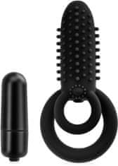XSARA Erekční kroužek s vibracemi - turbo masáž klitorisu - 71144616