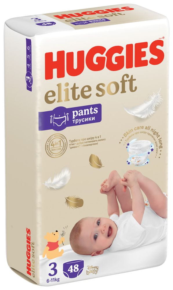 Levně Huggies Elite Soft PANTS č. 3 - 48 ks